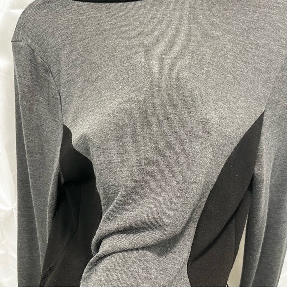 Bluhaven cowl neck jersey knit dress black and grey size medium - Picture 6 of 9